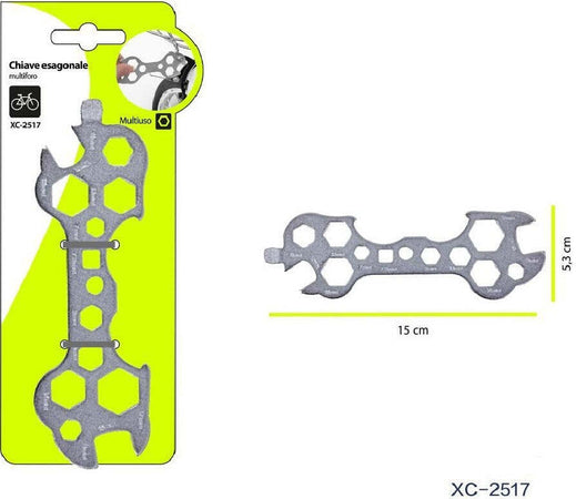 Chiave Esagonale Piatta Multiforo Utensili Di Riparazione Multiuso Bici Xc-2517 Casa, arredamento e bricolage > Bricolage e fai da te > Utensili Manuali > Chiavi da Lavoro Trade Shop italia - Napoli, Commerciovirtuoso.it