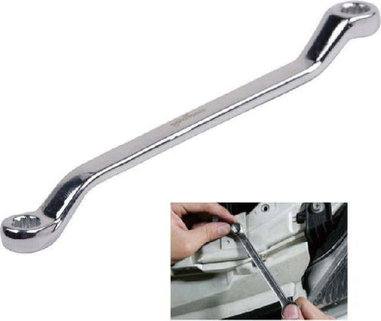 Chiave Fissa Poligonale Doppia Testa Curva 16-18mm Anello A Stella Cromata 91694 Fai da te/Utensili elettrici e a mano/Utensili a mano/Chiavi e chiavi inglesi/Chiavi a bussola Trade Shop italia - Napoli, Commerciovirtuoso.it