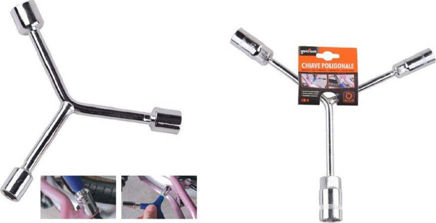 Chiave Poligonale Grande A Y Bussole Esagonali 14-17-19 Mm Bici Ferramenta 91600 Fai da te/Utensili elettrici e a mano/Utensili a mano/Chiavi e chiavi inglesi/Chiavi a bussola Trade Shop italia - Napoli, Commerciovirtuoso.it
