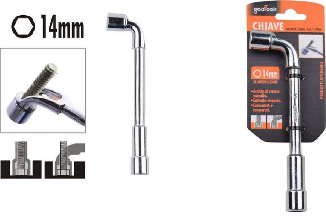 Chiave Tipo L Bussola 14mm Bocca Esagonale Cromo Vanadio Acciaio 91622 Ferramenta Fai da te/Utensili elettrici e a mano/Utensili a mano/Chiavi e chiavi inglesi/Chiavi a bussola Trade Shop italia - Napoli, Commerciovirtuoso.it