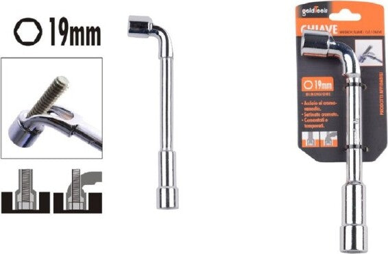 Chiave-Tipo-L-Bussola-19mm-Bocca-Esagonale-Cromo-Vanadio-Acciaio-91627-Ferramenta