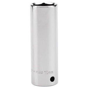 Chiave a bussola per candele innesto 3/8 lunghezza 65mm filettatura 10mm presa 16mm acciaio Draper Draper tools