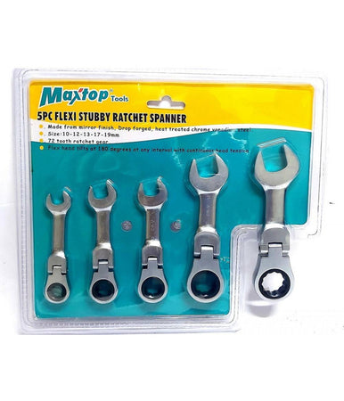 Chiavi Combinate A Cricchetto Nane Set Da 5 Pezzi 10 12 13 17 19 Mm Art. 04384