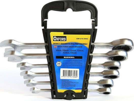 Chiavi-Combinate-A-Cricchetto-Set-Da-6-Pz-Chrome-Vanadium-8/10/12/13/17/19
