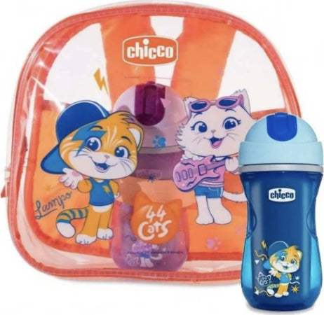 CHICCO Borraccia Zainetto Borraccia Zainetto Sport Cup Azzurra 18M+ 44 Gatti Cat Backpack Accessori Sanitaria Gioia del Bimbo - Villa San Giovanni, Commerciovirtuoso.it
