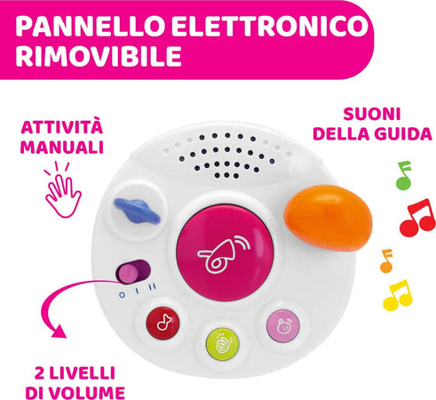 CHICCO Cavalcabile Quattro per Bambini, Macchina con Centro Attività Elettronico Removibile, Modalità di Gioco 4in1, Funzione Dondolo, Rosa, Max 20 Kg, Giochi per Bambini 9 Mesi, 3 Anni Giocattolo Sanitaria Gioia del Bimbo - Villa San Giovanni, Commerciovirtuoso.it