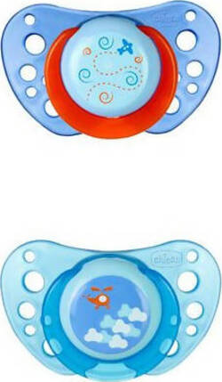 CHICCO Ciuccio Physio Air 6-16M Caucciù 2 pezzi Succhietto per Bambini Neonati Azzurro Succhietti Sanitaria Gioia del Bimbo - Villa San Giovanni, Commerciovirtuoso.it
