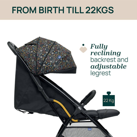 Chicco-Glee-Passeggino-Leggero-Pieghevole-Compatto-Con-Chiusura-Automatica-Ad-Una-Mano-Passeggino-Bambino-Omologato-Con-Schienale-Reclinabile-Fino-A-22kg-87x49x106cm