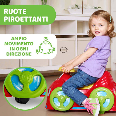 Chicco Macchina Cavalcabile per Bambini All Around, Macchinina Bimba o Bimbo con Clacson che Suona, Ruote Piroettanti e Vano Portaoggetti, Rosso, Max 20 Kg, Giochi per Bambini 1-3 Anni Giocattolo Sanitaria Gioia del Bimbo - Villa San Giovanni, Commerciovirtuoso.it