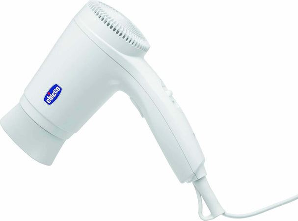 Chicco Mini Asciugacapelli 0m+, Bianco Bambini e Neonati Fono Capelli Bassa Temperatura Regolabile Bellezza/Cura dei capelli/Strumenti per lo styling/Asciugacapelli e accessori/Asciugacapelli Sanitaria Gioia del Bimbo - Villa San Giovanni, Commerciovirtuoso.it