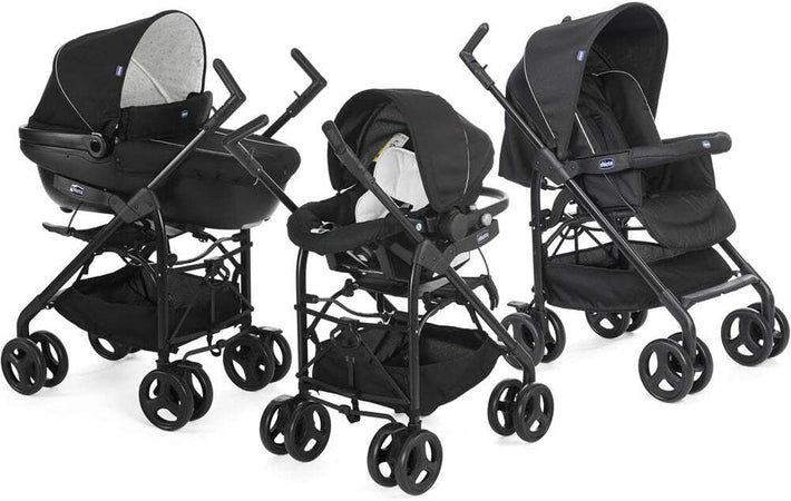 Chicco Passeggino Trio Sprint 3in1 Carrozzina e Navicella Chiusura Click Clack