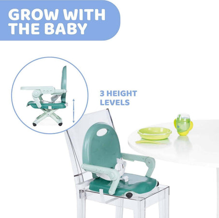 CHICCO Pocket Snack Rialzo Sedia per Bambini 6 Mesi - 3 Anni (15 kg), Seggiolino Pappa Alzasedia da Tavolo Portatile e Regolabile, con Chiusura Compatta e Vassoio Rimovibile - vari colori, saffron, giallo, dark grey, grigio, violetta, sage, rossa, verde Prima infanzia/Allattamento e pappa/Seggioloni sedili e accessori/Rialzi sedia Sanitaria Gioia del Bimbo - Villa San Giovanni, Commerciovirtuoso.it