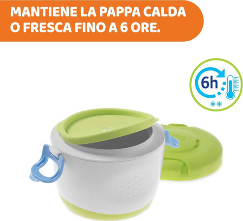 Chicco Thermos Portapappa System Easy Meal Contenitore Termico 350ml per Alimenti Contenitore 180ml Con Cucchiaio Da Viaggio E Custodia Mantiene La Temperatura Fino a 6 Ore 14.5x14.5x19.5cm Casa e cucina/Organizzazione interni/Contenitori e barattoli da cucina/Thermos/Barattoli per alimenti isolati Sanitaria Gioia del Bimbo - Villa San Giovanni, Commerciovirtuoso.it