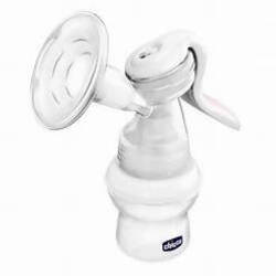 Chicco Tiralatte Manuale Natural Feeling Con Rivestimento Morbido in Silicone E Biberon Associato Estrae Latte Facilmente