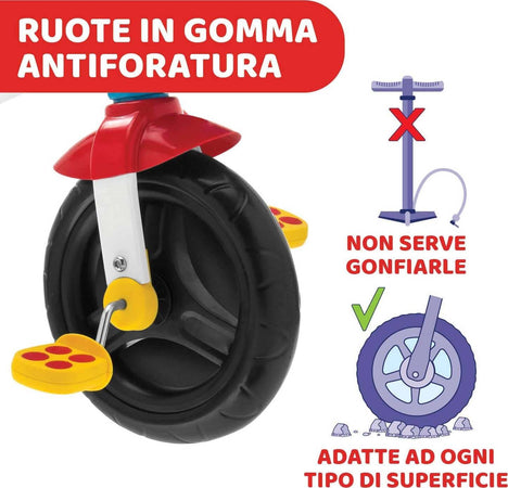 Chicco Triciclo Bambini U-GO 2in1, Triciclo Bimba e Bimbo con Maniglione ad Altezza Regolabile, Cinture di Sicurezza e Cestello Portaoggetti, Max 20 kg, Giochi per Bambini 18 Mesi, 5 Anni Giocattolo Sanitaria Gioia del Bimbo - Villa San Giovanni, Commerciovirtuoso.it