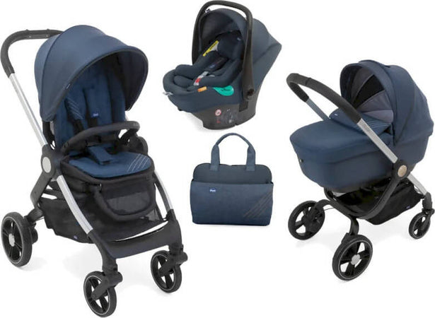 CHICCO Trio ALYSIA Trio Completo novità 2021 Passeggino Denim Blu Per Bambini Passeggino Pieghevole + Borsa + Carrozzina + Navicella Auto Trio Completo Sanitaria Gioia del Bimbo - Villa San Giovanni, Commerciovirtuoso.it