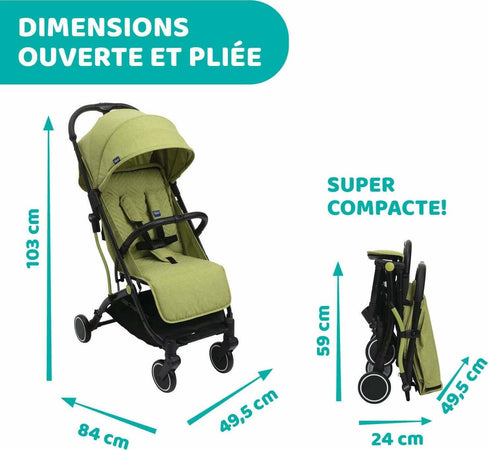 Chicco-Trolley-Me-Passeggino-Leggero-Da-0-Mesi-A-15-Kg,-Passeggino-Reclinabile-E-Pieghevole-Con-Funzione-Trolley,-Chiusura-Compatta,-Parapioggia-E-Cappottina-Estendibile,-Portata-Massima-18-Kg,-Tre-Colori,-Lime,-Calypso-Blue,-Stone