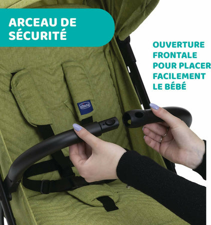 Chicco-Trolley-Me-Passeggino-Leggero-Da-0-Mesi-A-15-Kg,-Passeggino-Reclinabile-E-Pieghevole-Con-Funzione-Trolley,-Chiusura-Compatta,-Parapioggia-E-Cappottina-Estendibile,-Portata-Massima-18-Kg,-Tre-Colori,-Lime,-Calypso-Blue,-Stone