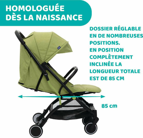 Chicco-Trolley-Me-Passeggino-Leggero-Da-0-Mesi-A-15-Kg,-Passeggino-Reclinabile-E-Pieghevole-Con-Funzione-Trolley,-Chiusura-Compatta,-Parapioggia-E-Cappottina-Estendibile,-Portata-Massima-18-Kg,-Tre-Colori,-Lime,-Calypso-Blue,-Stone