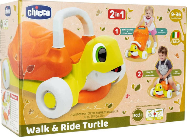 Chicco Walk&ride Turtle Eco+ Primi Passi Girello E Cavalcabile 2in1 per Bambini 9-36 Mesi Prima infanzia/Attività e intrattenimento/Girelli Sanitaria Gioia del Bimbo - Villa San Giovanni, Commerciovirtuoso.it