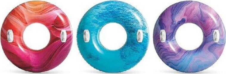 Ciambella-Gonfiabile-Nature-Mare-Piscina-91cm-Con-Maniglie-Colori-Assortiti-56267