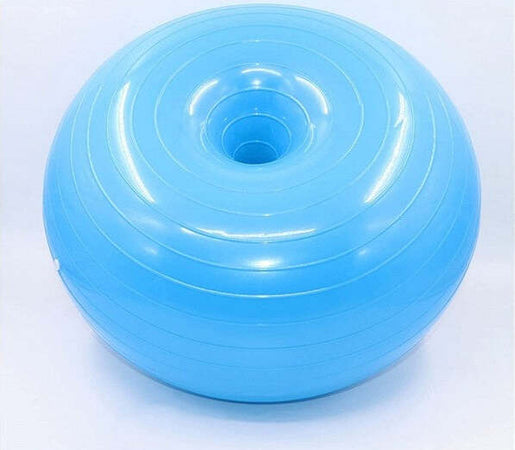 Ciambella-Palla-Gonfiabile-Allenamento-Esercizio-Pilates-Yoga-Con-Gonfiatore-Blu