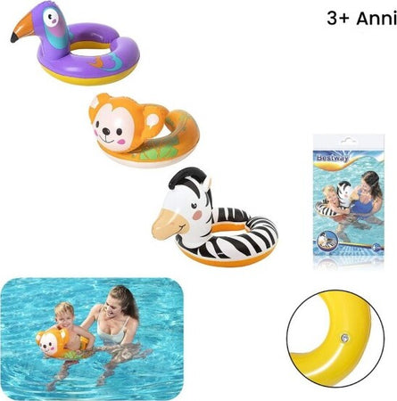 Ciambella-Salvagente-Gonfiabile-Bambini-Con-Testa-Animali-Safari-Assortiti-36112