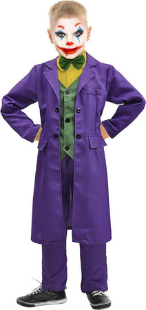 Ciao-joker Costume Bambino Originale Dc Comics Super Heroes, Colore Viola, Verde, Giallo, 11702