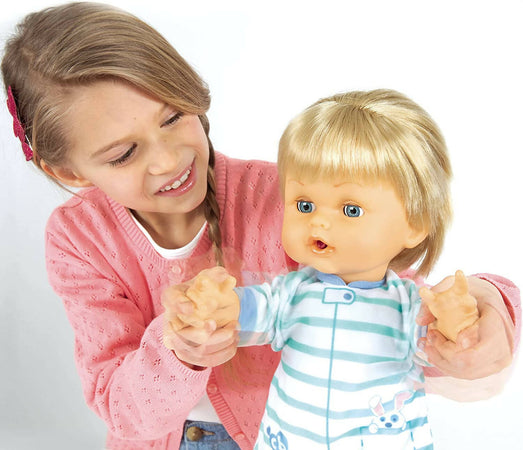 Cicciobello Gioca E Cammina Impara Cicciobello Bambolotto Primi Passi Con Te Fa Teneri Versetti Con Ciuccio E Pallina, Per Bambine A Partire Dai 2 Anni, Giochi Preziosi, Ccb84000