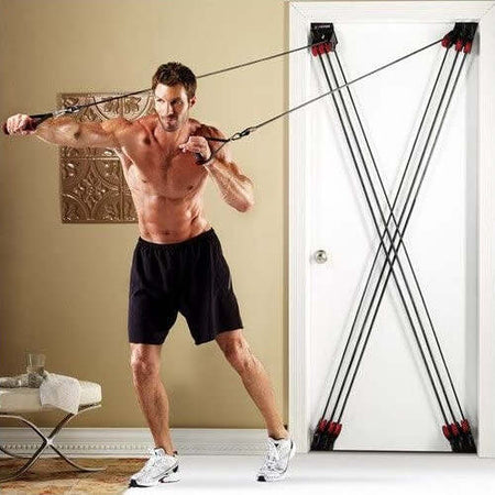 Cinghie-Bande-Fasce-Elastiche-Per-Allenamento-In-Sospensione-Fissaggio-Su-Porta