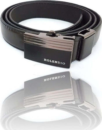 Cinta-Cintura-Uomo-Pelle-Nera-Rolendio-Elegante-Glamour-Fashion-Alla-Moda