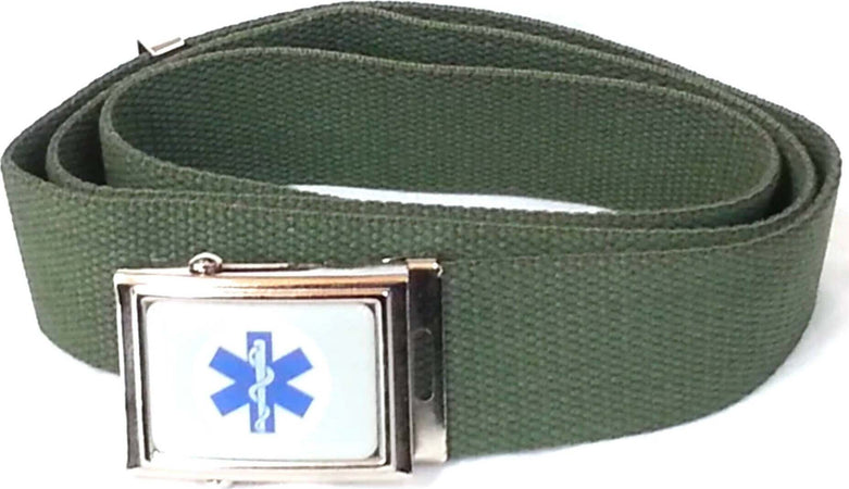 Cintura Canapa Soccorso Sanitario Croce Esculapio Asclepio Cintura Simbolo Internazionale Del Soccorso Moda/Abbigliamento specifico/Abbigliamento da lavoro e divise/Uniformi e camici sanitari/Accessori Il Distintivo - Pesaro, Commerciovirtuoso.it