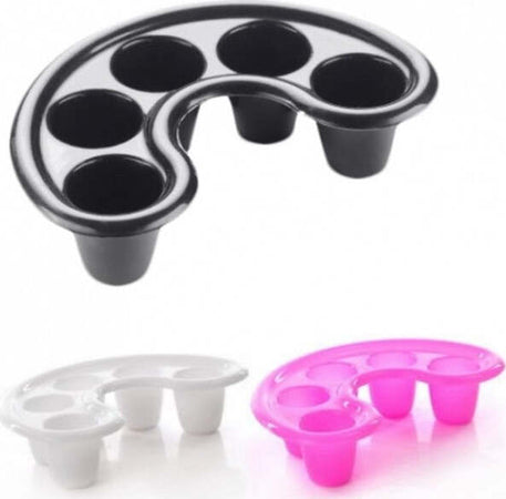 Ciotola-Manicure-Ammollo-Soak-Off-Separa-5-Dita-Nail-Art-Solventi-Plastica