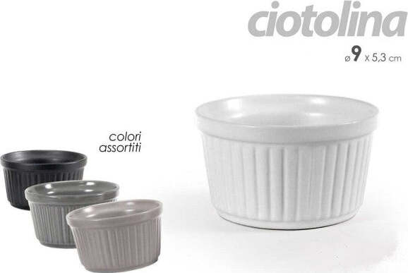 Ciotolina-Ciotola-Snack-Multiuso-Ceramica-200cc-9x5,3-Cm-Colori-Assortiti-806964