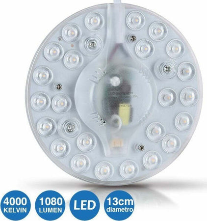 Circolina Led Disco Calamita Sostituzione Neon Plafoniera Luce Bianca 12w 1080lm Illuminazione/Lampadine/Lampadine a LED Trade Shop italia - Napoli, Commerciovirtuoso.it
