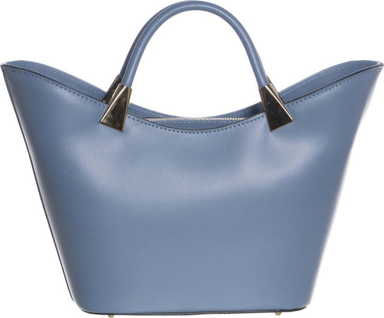 Clara---Borsa-da-Donna-Blu-In-Vera-Pelle