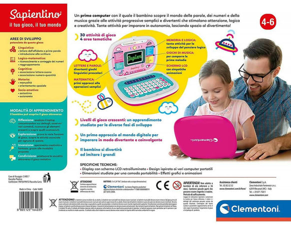 Clementoni – Il Mio Primo Laptop Gioco Per Bambini 4 Modalita’ Di Gioco