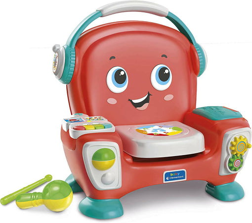 Clementoni Baby Canta, Suona E Balla, Poltroncina Interattiva, 12+ Mesi, Multicolore, 17678 Poltroncina Canta, Suona E Balla Clementoni