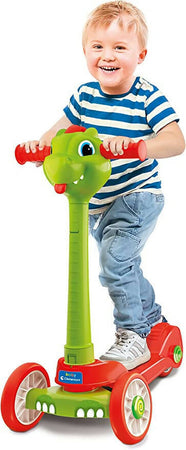 Clementoni Baby Dragon Push Scooter-Monopattino Draghetto per Bambini