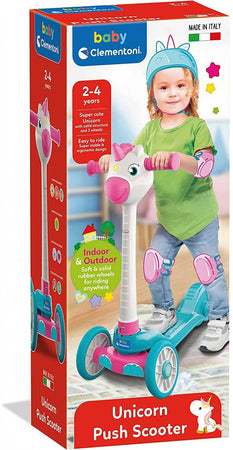 Clementoni Baby Unicorn Push Scooter Monopattino Bambina Unicorno Con Manubrio
