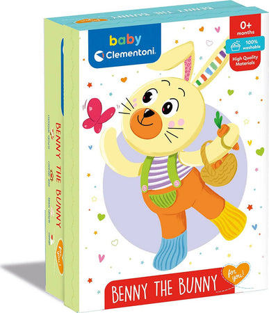 Clementoni- benny the bunny-peluche neonato, giocattolo bambini 0-36 mesi-100% lavabile, multicolore, 17760 Giochi e giocattoli/Peluche/Animali di peluche Sanitaria Gioia del Bimbo - Villa San Giovanni, Commerciovirtuoso.it