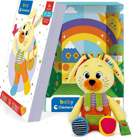 Clementoni- benny the bunny-peluche neonato, giocattolo bambini 0-36 mesi-100% lavabile, multicolore, 17760 Giochi e giocattoli/Peluche/Animali di peluche Sanitaria Gioia del Bimbo - Villa San Giovanni, Commerciovirtuoso.it