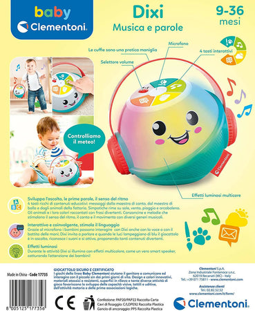 Clementoni- Dixi Parole-gioco Bambini 9 Mesi gioco Educativo Prima Infanzia, Elettronico Parlante In Italiano Con Musiche E Filastrocche, Multicolore, 17735 Giochi e giocattoli/Elettronica per bambini/Giochi elettronici Sanitaria Gioia del Bimbo - Villa San Giovanni, Commerciovirtuoso.it
