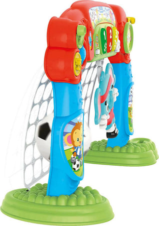 Clementoni- tira e segna goleador evolution, porta calcio per bambini 18 mesi-gioco elettronico e interattivo, centro attività, insegna i numeri-parlante in italiano, made in italy, multicolore, 17438 Giochi e giocattoli/Elettronica per bambini/Giochi elettronici Sanitaria Gioia del Bimbo - Villa San Giovanni, Commerciovirtuoso.it