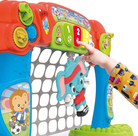 Clementoni- tira e segna goleador evolution, porta calcio per bambini 18 mesi-gioco elettronico e interattivo, centro attività, insegna i numeri-parlante in italiano, made in italy, multicolore, 17438 Giochi e giocattoli/Elettronica per bambini/Giochi elettronici Sanitaria Gioia del Bimbo - Villa San Giovanni, Commerciovirtuoso.it