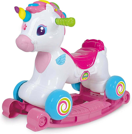 Clementoni Unicorno Ride on It Cavalcabile Multicolore per Bambini 12+