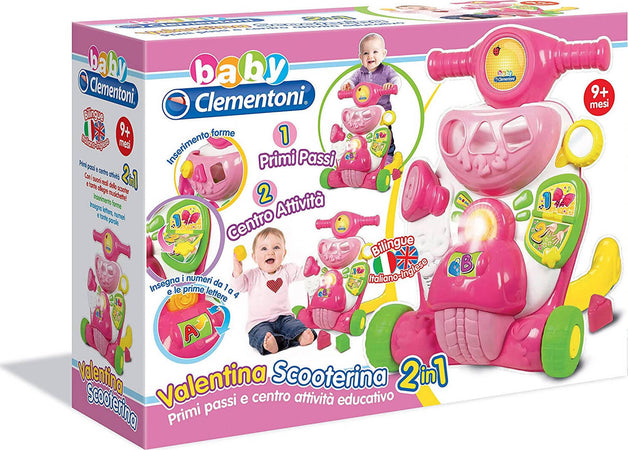 CLEMENTONI Valentina Scooterina Primi Passi, 9+ Mesi, Multicolore Rosa 17089 Giocattolo Sanitaria Gioia del Bimbo - Villa San Giovanni, Commerciovirtuoso.it