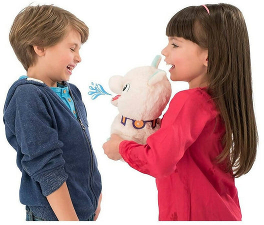 Club Petz Spitzy The Funny Llama Peluche 30cm Interattivo Spitzy Sputa L'acqua Ride Imc Toys