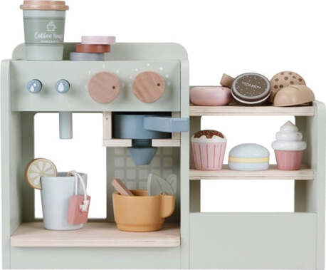 Coffee Corner In Legno Little Dutch Giochi e giocattoli/Giochi d'imitazione e accessori di travestimento/Cucina/Kit utensili cucina La Casa Del Bebè - Napoli, Commerciovirtuoso.it
