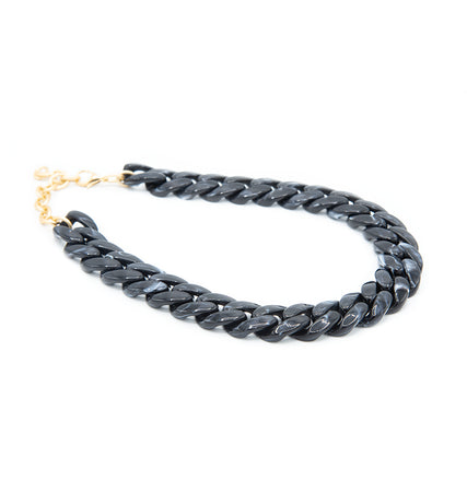 Collana catena in resina girocollo
